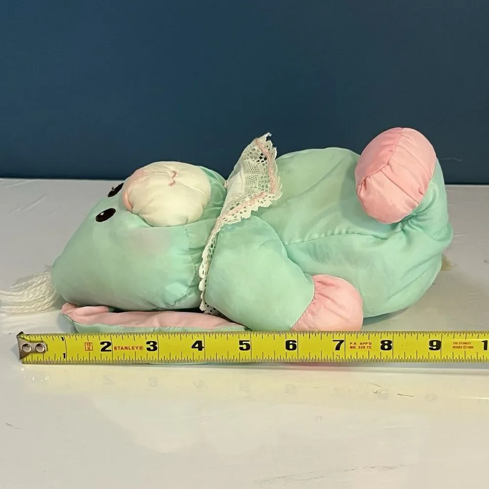 Fisher Price Puffalumps Bunny Rabbit Mint Green Pink 8022 Lace 10